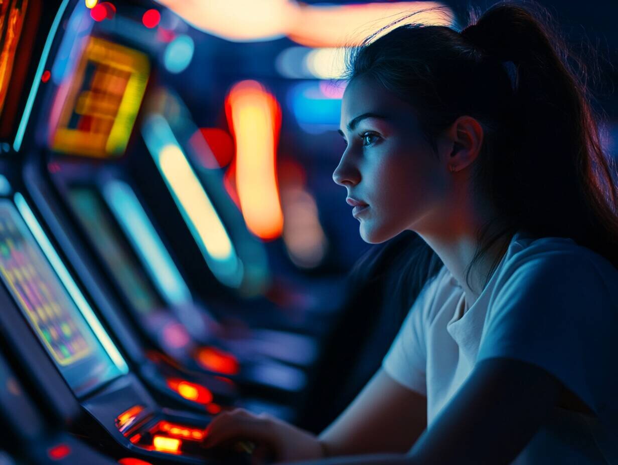 Young woman competing in tournaments at RocketPlay9